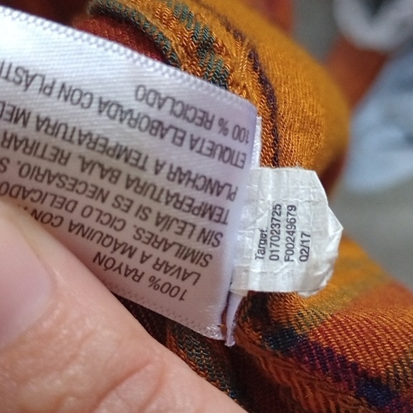 XXL - Mossimo - Mustard/Orange - Boyfriend Fit Flannel - Earth tones - Plaid - Picture 13 of 13